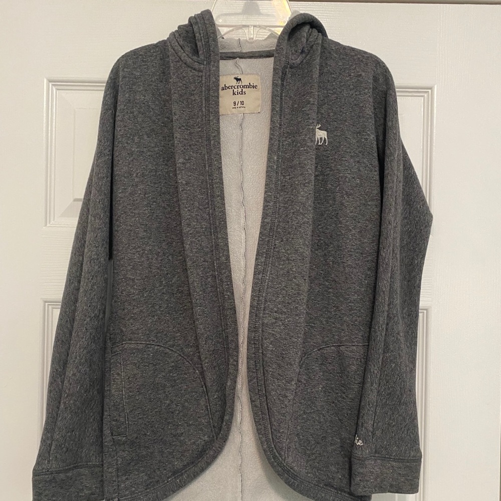 Grey and White Fuzzy Sweater